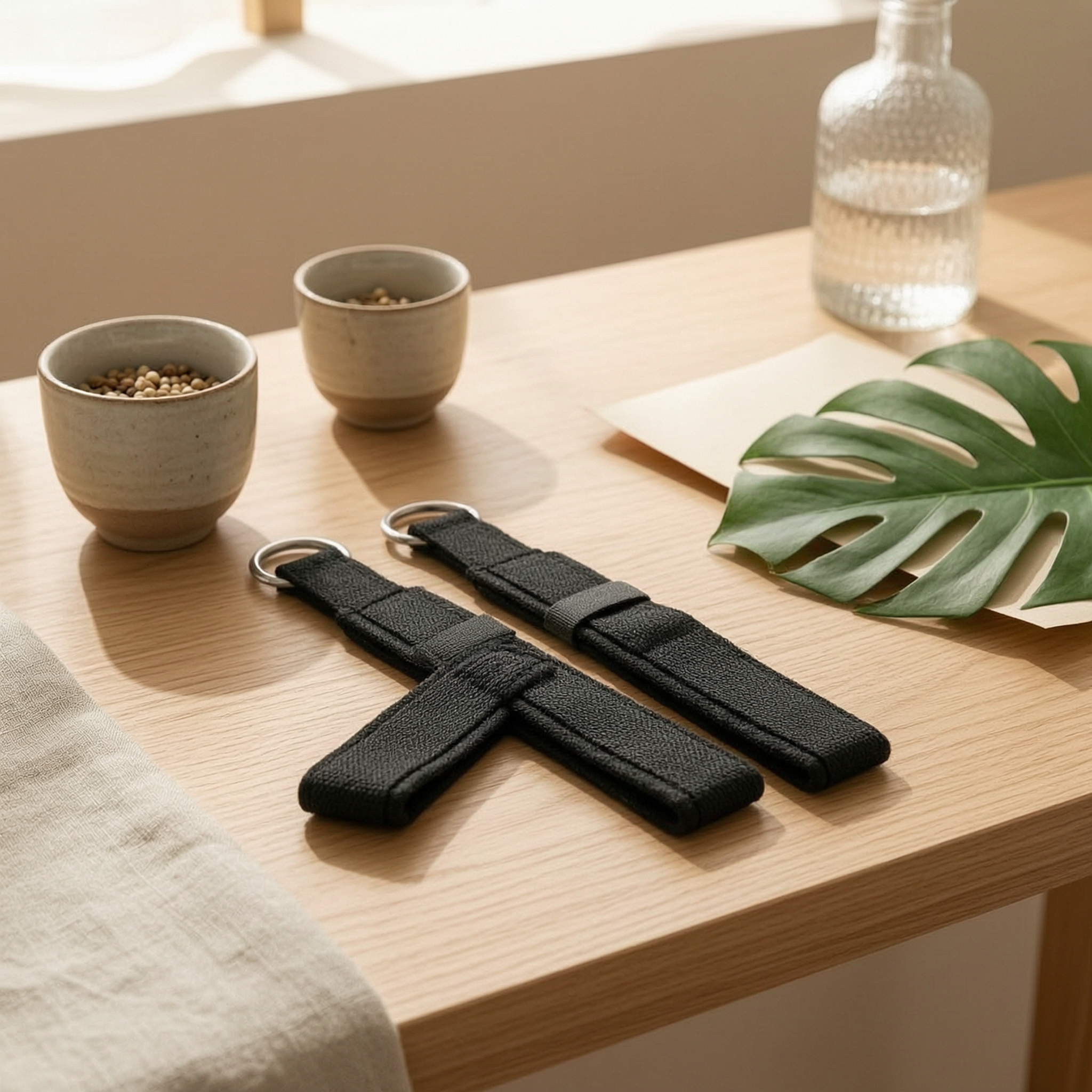 Pilates & Yoga Studio Alineacion - Y-shaped Pilates Stretch Strap with Boucle