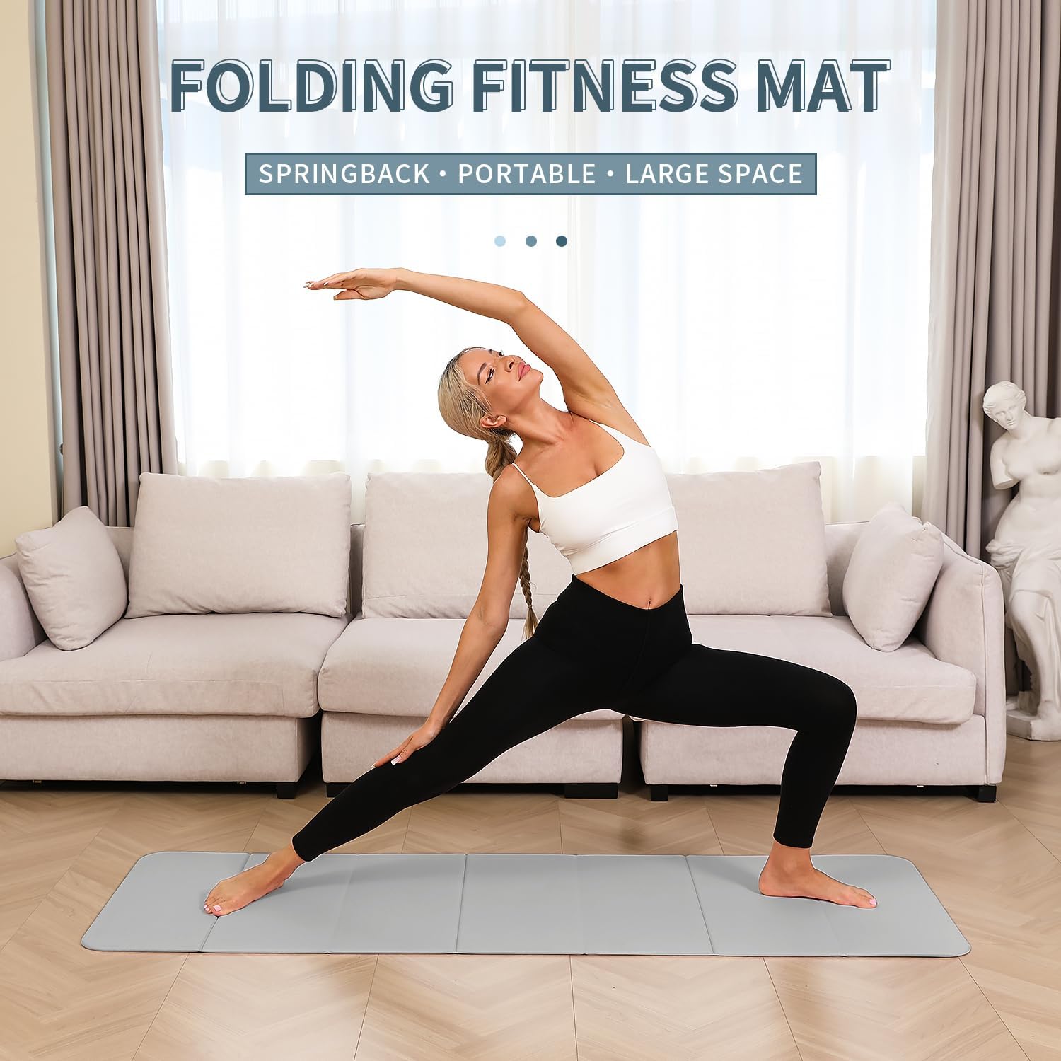 Foldable Yoga Mat 10mm Extra T - Mat Pilates Yoga ulasan dan harga