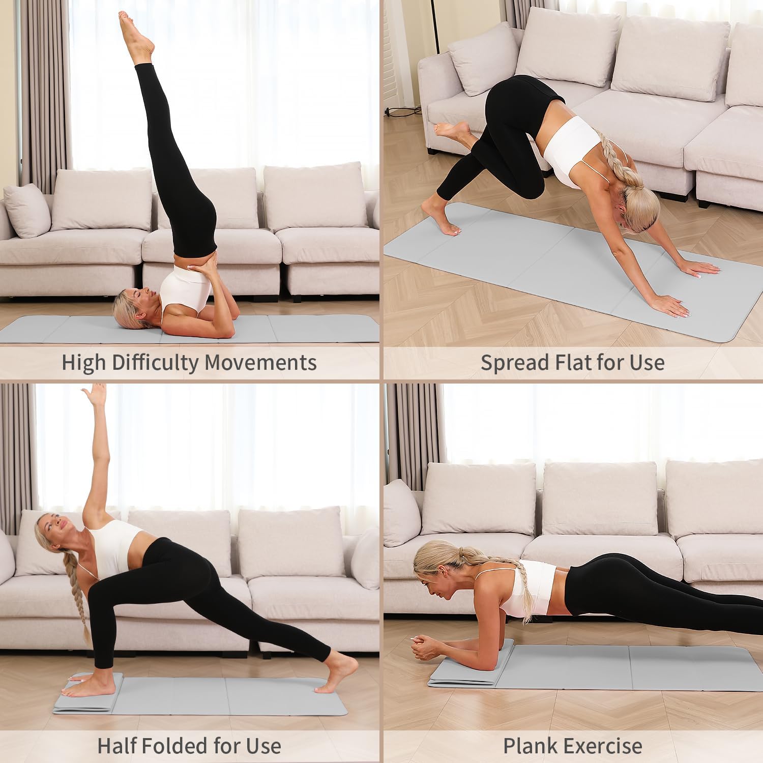 Foldable Yoga Mat 10mm Extra T - Mat Pilates Yoga ulasan dan harga