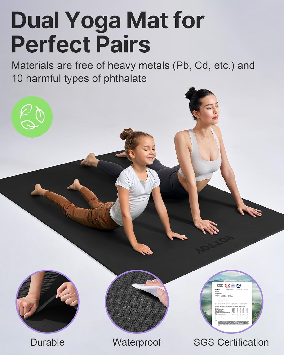 Large Yoga Mat 75x52x1/2in, Ex - Mat Pilates Yoga ulasan dan harga
