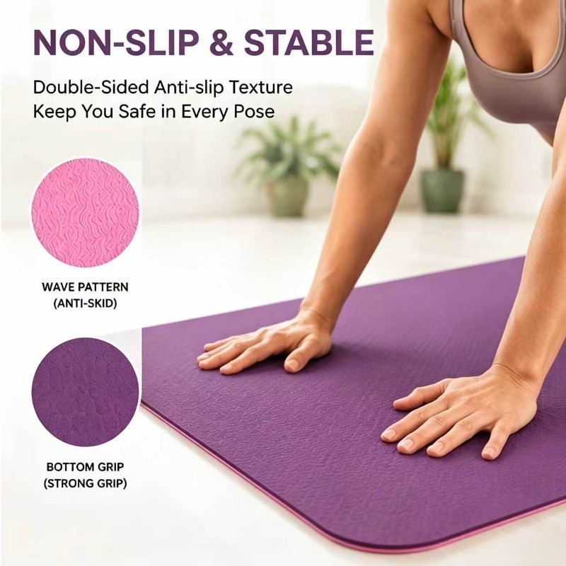 Yoga Mats Anti-slip Sport Fitn - Mat Pilates Yoga ulasan dan harga